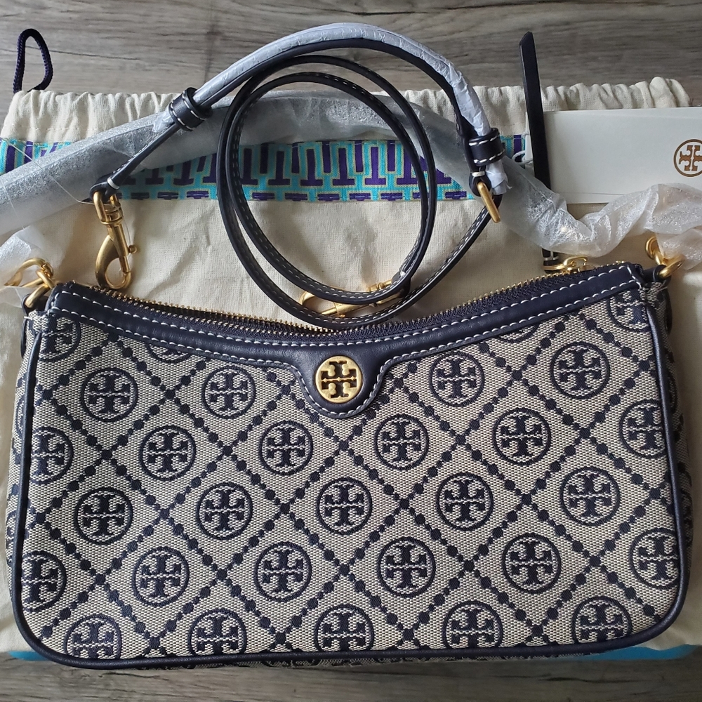 Tory Burch T Monogram Jacquard Studio Bag
